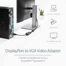 StarTech.com DP2VGA2 video cable adapter 8.86" (0.225 m) DisplayPort VGA (D-Sub) Black