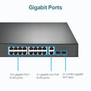 TP-Link TL-SG1218MP network switch Unmanaged Gigabit Ethernet (10/100/1000) Power over Ethernet (PoE) 1U Black