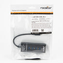Rocstor Y10A228-B1 interface hub USB 3.2 Gen 1 (3.1 Gen 1) Type-C Black