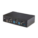 StarTech.com D86A2-2-PORT-8K-KVM KVM switch Black