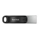 SanDisk iXpand Go USB flash drive 64 GB USB Type-A / USB Type-C 3.2 Gen 1 (3.1 Gen 1) Black, Silver