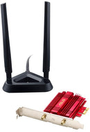 ASUS PCE-AC56 Dual-Band 2x2 AC1300 WiFi PCIe Adapter with Heat Sink, Detachable Antennas and Antenna Base
