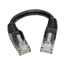 Tripp Lite N201-06N-BK networking cable Black 5.91" (0.15 m) Cat6 U/UTP (UTP)