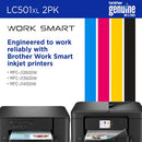 Brother LC501XL2PKS ink cartridge 2 pc(s) Original High (XL) Yield Black