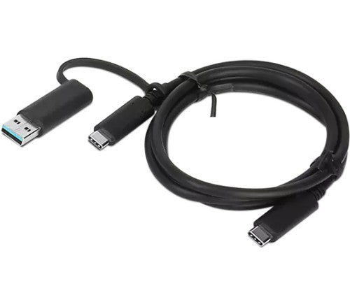 Lenovo 4X90U90618 USB cable USB 3.2 Gen 1 (3.1 Gen 1) 39.4" (1 m) USB A/USB C USB C Black