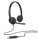 Logitech 981-000507 headphones/headset Wired Head-band Office/Call center Black