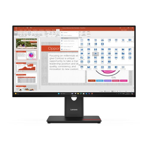 Lenovo ThinkVision T27-40 LED display 27" 1920 x 1080 pixels Full HD Black