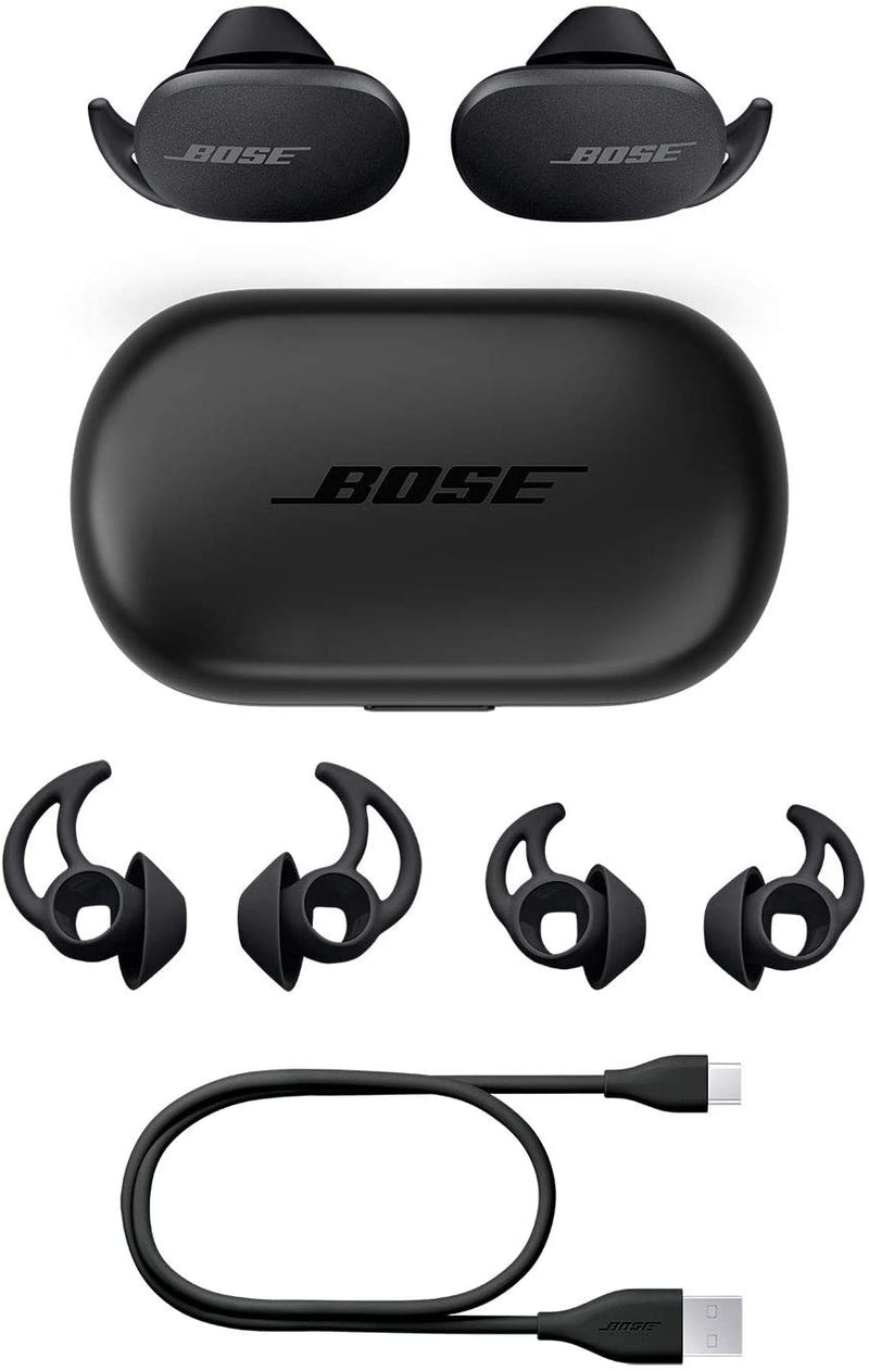 Bose QuietComfort Noise Cancelling Earbuds - True Wireless Earphones, Triple Black, the World's Most Effective Noise Cancelling Earbuds