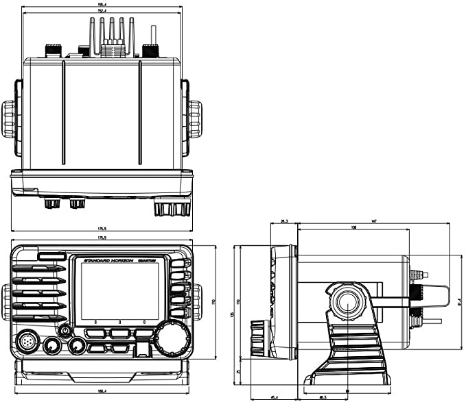 GX6000 25W Grado Comercial Montaje Fijo VHF, 5