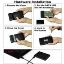 4XEM 4XST235 storage drive enclosure HDD/SSD enclosure Black 2.5"
