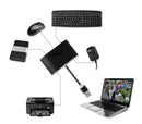 Siig JU-H40F12-S1 interface hub USB 3.2 Gen 1 (3.1 Gen 1) Type-A 5000 Mbit/s Black