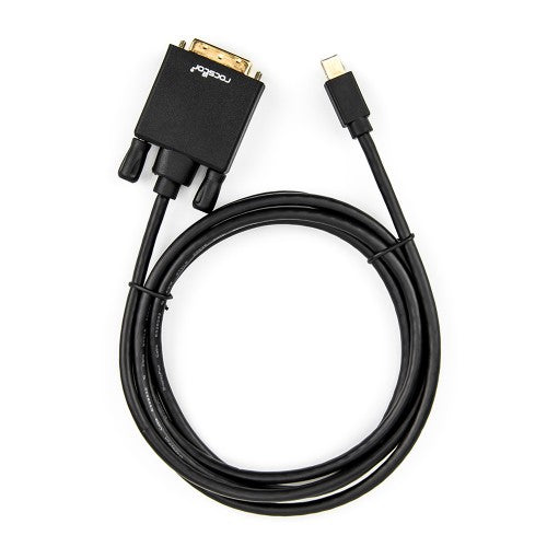 Rocstor Y10C164-B1 video cable adapter 70.9" (1.8 m) Mini DisplayPort DVI-D Black