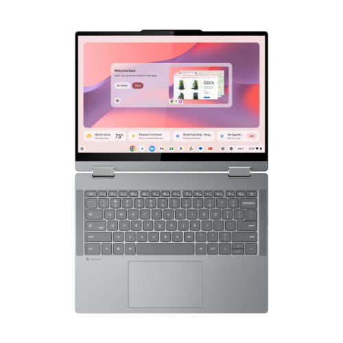 Lenovo Chrome 2in1 14IRU10 Intel Core 5 120U Chromebook 14" Touchscreen WUXGA 8 GB LPDDR5-SDRAM 256 GB SSD Wi-Fi 6E (802.11ax) ChromeOS English Gray