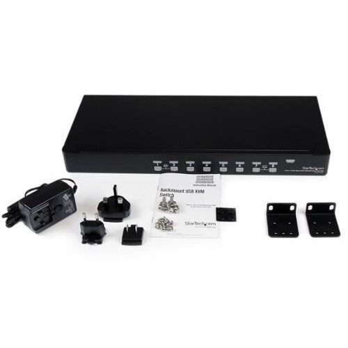 StarTech.com SV831DUSBU KVM switch Rack mounting Black