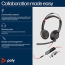 HP Poly Poly Blackwire C5220 USB-C Headset +Inline Cable (Bulk)