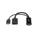 StarTech.com HD2DP video cable adapter Black