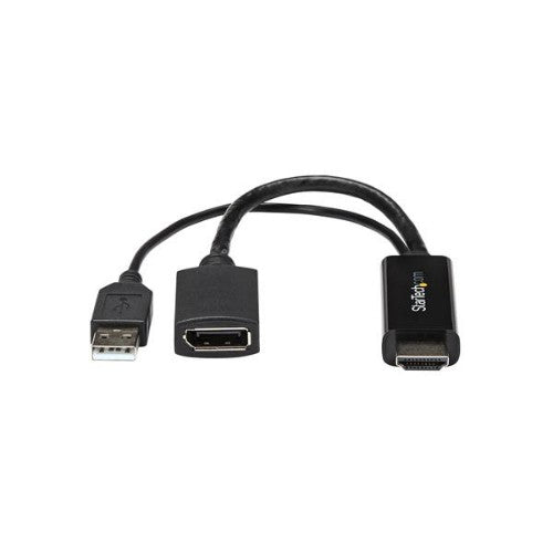 StarTech.com HD2DP video cable adapter Black