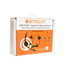 Spracht ZūM RJ9 Headset Wired Head-band Office/Call center Black, Silver