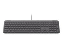 Logitech Signature Slim Wired K620 For Business keyboard Universal USB QWERTY US English Graphite