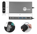 Siig JU-DK0F11-S1 laptop dock/port replicator USB 3.2 Gen 1 (3.1 Gen 1) Type-C Black, Gray