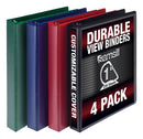 Samsill Durable ring binder A4 Black, Dark Blue, Green, Red