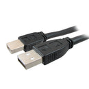 Comprehensive Pro AV/IT, 50ft USB cable USB 2.0 600" (15.2 m) USB A USB B Black