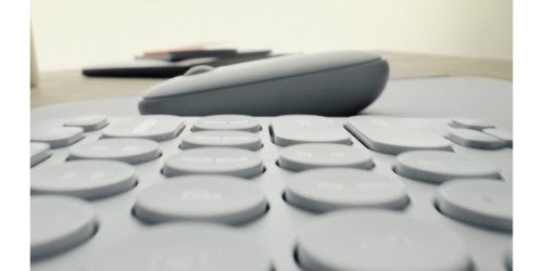 Logitech Pebble 2 Combo keyboard Mouse included Universal RF Wireless + Bluetooth QWERTY English Graphite