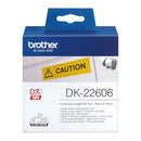 Brother DK-22606 label-making tape Black on yellow