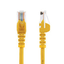 StarTech.com 25 ft Yellow Snagless Category 5e (350 MHz) UTP Patch Cable networking cable 300" (7.62 m)