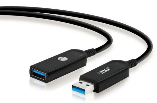 Siig CB-US0V11-S1 USB cable USB 3.2 Gen 1 (3.1 Gen 1) 1968.5" (50 m) USB A Black