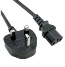 Opengear 440015 power cable Black 70.9" (1.8 m) BS 1363 IEC C13