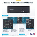 StarTech.com CK4-HP202C KVM switch Black