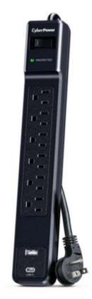 CyberPower CSP604UC surge protector Black 6 AC outlet(s) 125 V 48" (1.22 m)