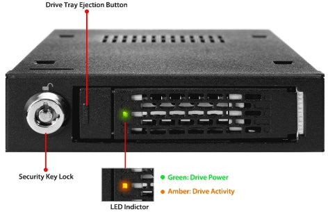 Icy Dock MB991IK-B drive bay panel 2.5" Storage drive tray Black