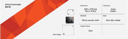 Steelseries QcK Gaming mouse pad Black