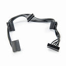 Rocstor Y10C874-B1 SATA cable 15.4" (0.39 m) SATA 15-pin 4 x SATA 15-pin Black