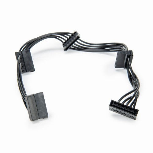 Rocstor Y10C874-B1 SATA cable 15.4" (0.39 m) SATA 15-pin 4 x SATA 15-pin Black