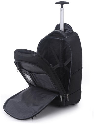 Eco Style Tech Exec Rolling backpack Black