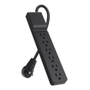 Belkin BSE600-06BLK-WM surge protector Black 6 AC outlet(s) 120 V 70.9" (1.8 m)