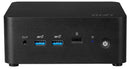 MSI Cubi NUC 1M-010US Intel Core 3 100U 8 GB DDR5-SDRAM 500 GB SSD Windows 11 Pro Mini PC Black
