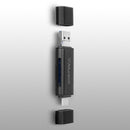 Aluratek AUCRC300F card reader USB 3.1 Type C/Micro USB Black