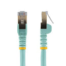 StarTech.com C6ASPAT10AQ networking cable Turquoise 118.1" (3 m) Cat6a