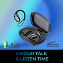 Adesso Xtream T5 Headset Wireless Ear-hook Calls/Music USB Type-C Bluetooth Black