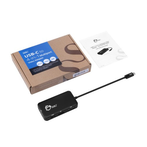 Siig CB-TC0611-S1 USB graphics adapter 3840 x 2160 pixels Black