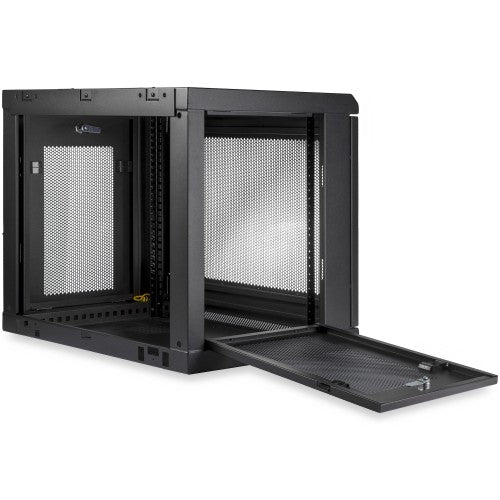 StarTech.com RK9WALM rack cabinet 9U Wall mounted rack Black