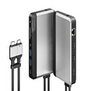 ALOGIC U2CSH-SGR notebook dock/port replicator Wired USB 3.2 Gen 1 (3.1 Gen 1) Type-C Black, Silver