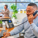 HP Poly Edge E450 IP Phone and PoE-enabled with Power Supply