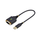 StarTech.com 1P1FFC-USB-SERIAL serial cable Black 11.8" (0.3 m) USB Type-A DB-9