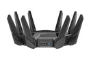 ASUS ROG Rapture GT-AXE16000 wireless router 10 Gigabit Ethernet Tri-band (2.4 GHz / 5 GHz / 6 GHz) Black