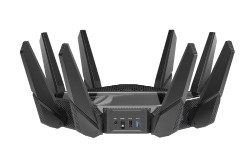 ASUS ROG Rapture GT-AXE16000 wireless router 10 Gigabit Ethernet Tri-band (2.4 GHz / 5 GHz / 6 GHz) Black